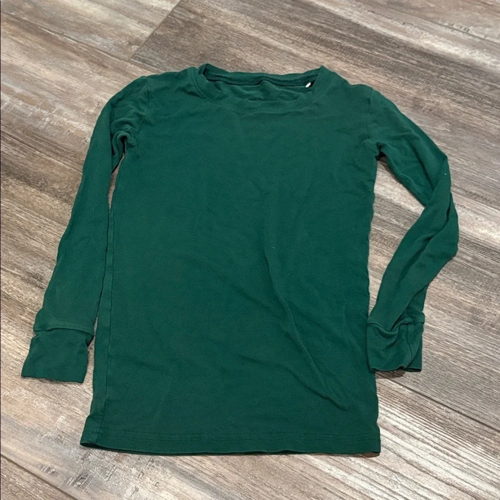 Little Sleepies green long sleeve Bamboo Top 7/8
